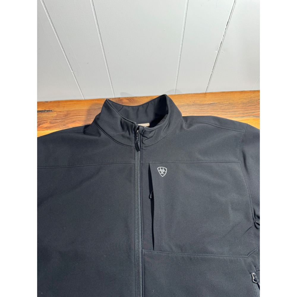 Ariat Vernon 2.0 Softshell Jacket Mens 3XL Black Wind Water Resistant 10023329 - Picture 6 of 15